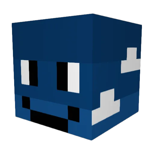 Clloouudd Minecraft avatar head, 3D render