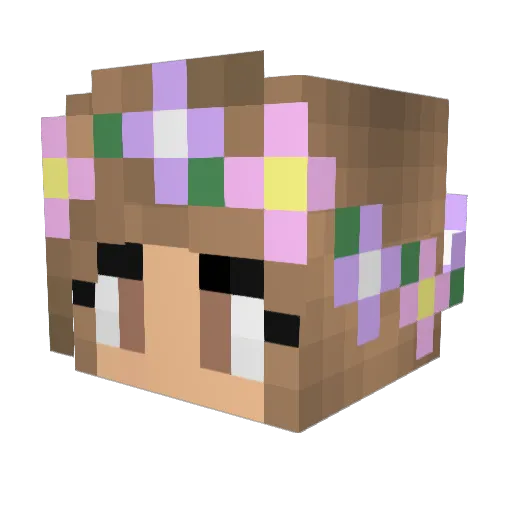 Clo7116 Minecraft avatar head, 3D render