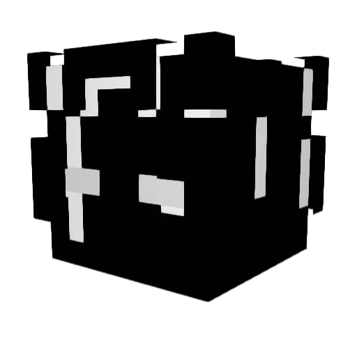 CloakMustache Minecraft avatar head, 3D render
