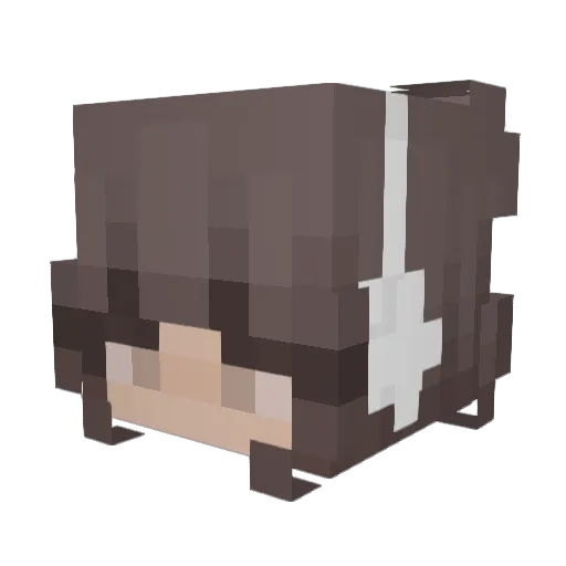 Clochette748 Minecraft avatar head, 3D render