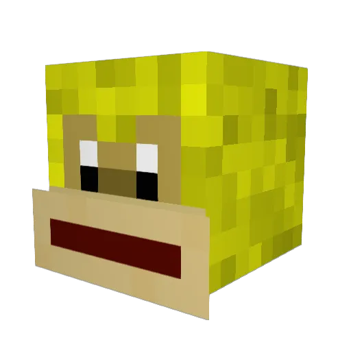 Clock1682 Minecraft avatar head, 3D render