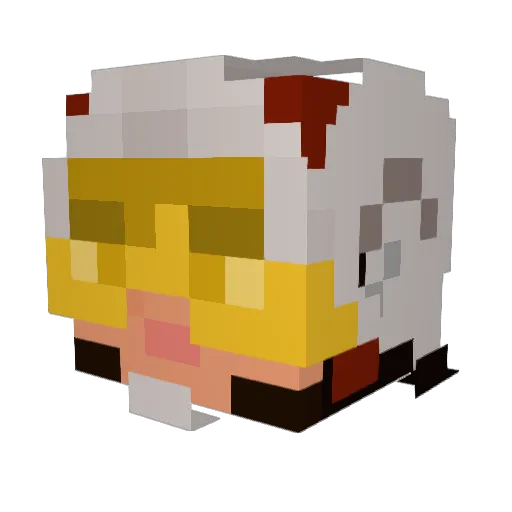 ClockStrikesGwen Minecraft avatar head, 3D render