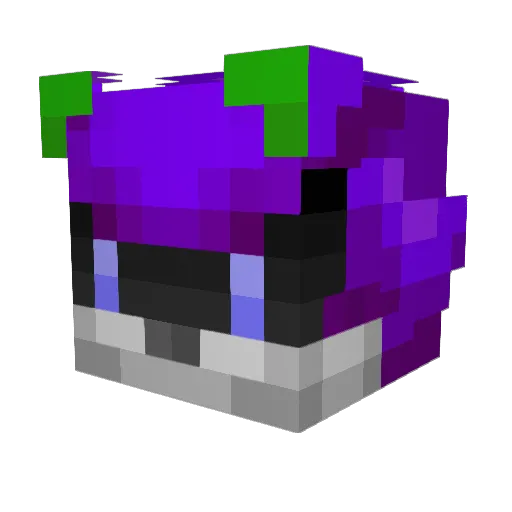 Clockingame Minecraft avatar head, 3D render