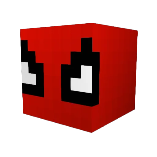 Clockity Minecraft avatar head, 3D render