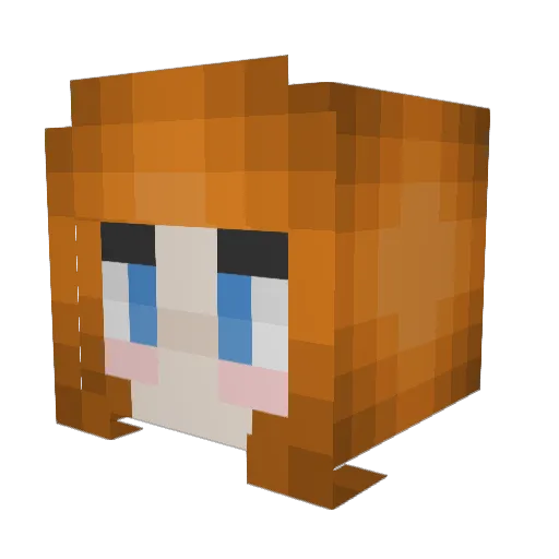 ClockworkFrizz Minecraft avatar head, 3D render