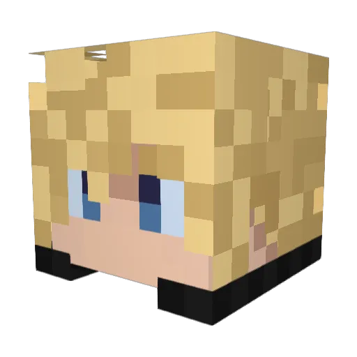 Clockwork_99_ Minecraft avatar head, 3D render