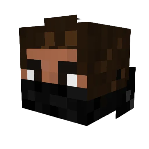 Clockwork_c3 Minecraft avatar head, 3D render