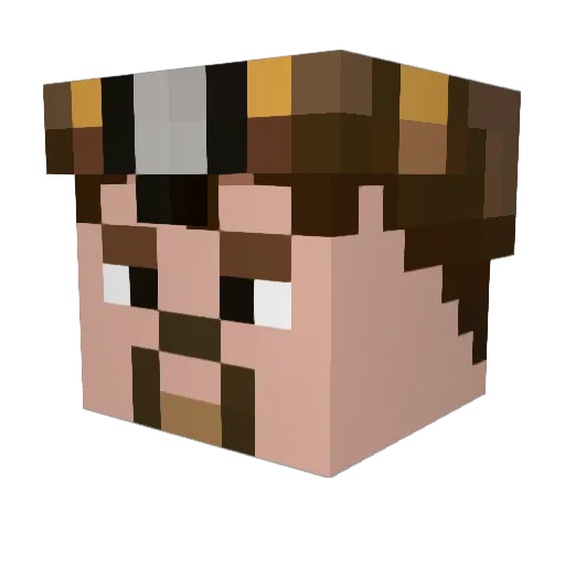 Clockworksguy Minecraft avatar head, 3D render
