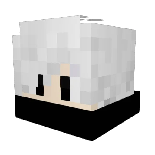 Clockwrecks Minecraft avatar head, 3D render