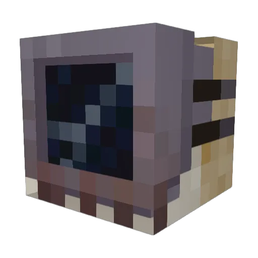 ClockxS Minecraft avatar head, 3D render