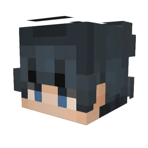 Clodak Minecraft avatar head, 3D render