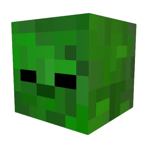 Clomix Minecraft avatar head, 3D render