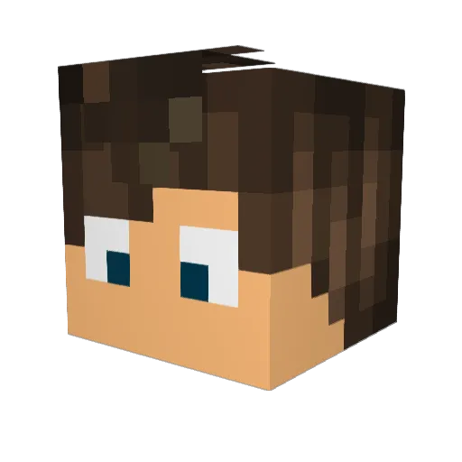 ClonadooBr Minecraft avatar head, 3D render