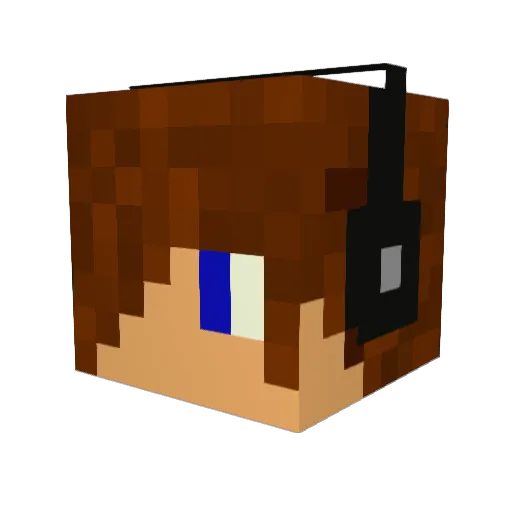 Clone9 Minecraft avatar head, 3D render