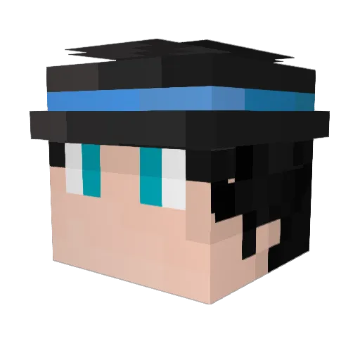 CloneTrooper728 Minecraft avatar head, 3D render