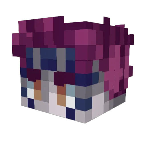 Clonekevin_ Minecraft avatar head, 3D render