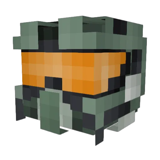 Clonetrooperx1 Minecraft avatar head, 3D render