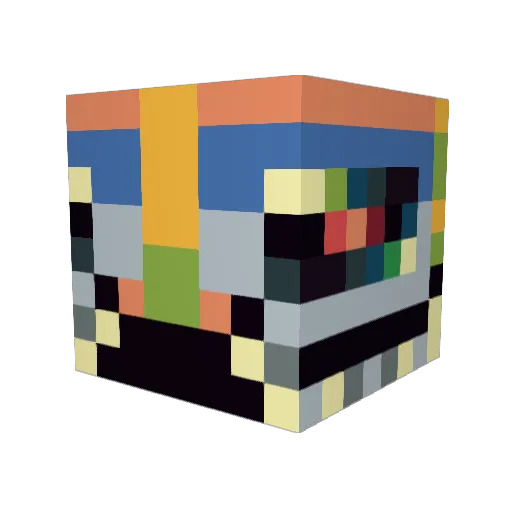 Cloney27 Minecraft avatar head, 3D render