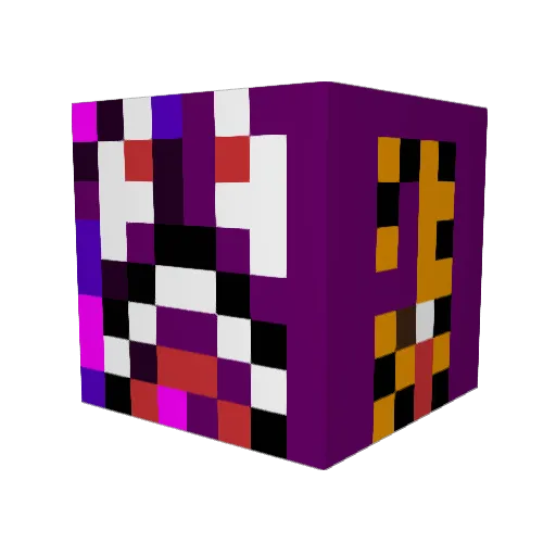 ClongBlong Minecraft avatar head, 3D render