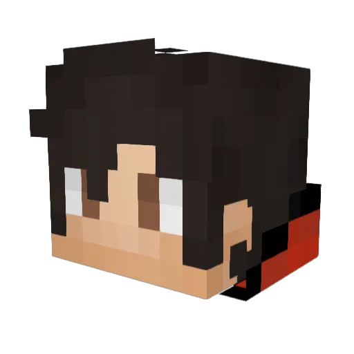 Clor_ Minecraft avatar head, 3D render