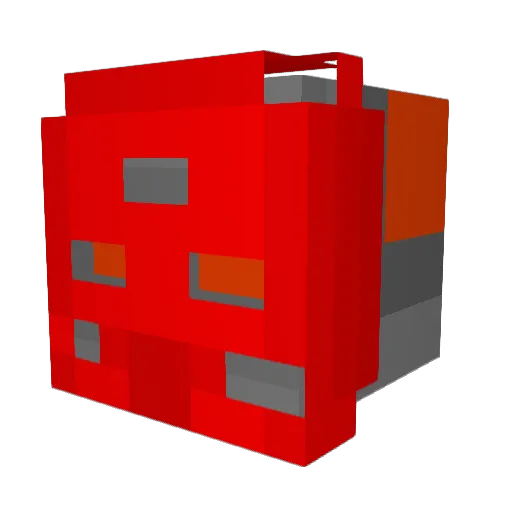 Clorotch Minecraft avatar head, 3D render