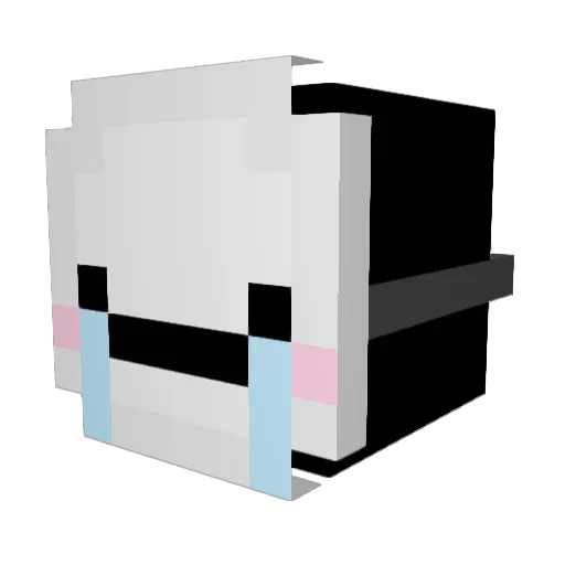 Clorox__Bleach Minecraft avatar head, 3D render