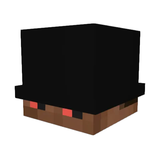 ClorxPlug Minecraft avatar head, 3D render