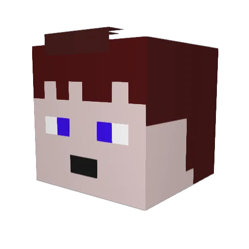 CloseClan Minecraft avatar head, 3D render