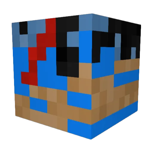 CloseSpectre__YT Minecraft avatar head, 3D render