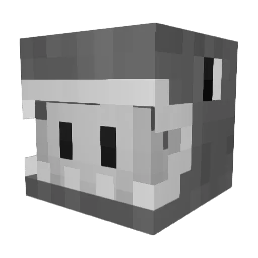 Closelyyy Minecraft avatar head, 3D render