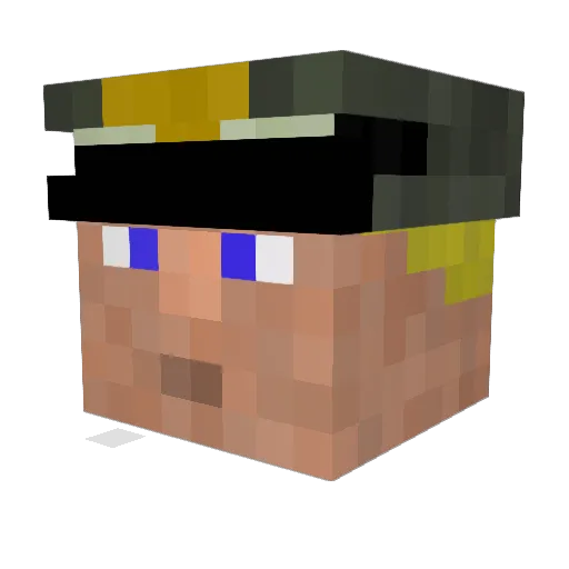 CloserTree56921 Minecraft avatar head, 3D render