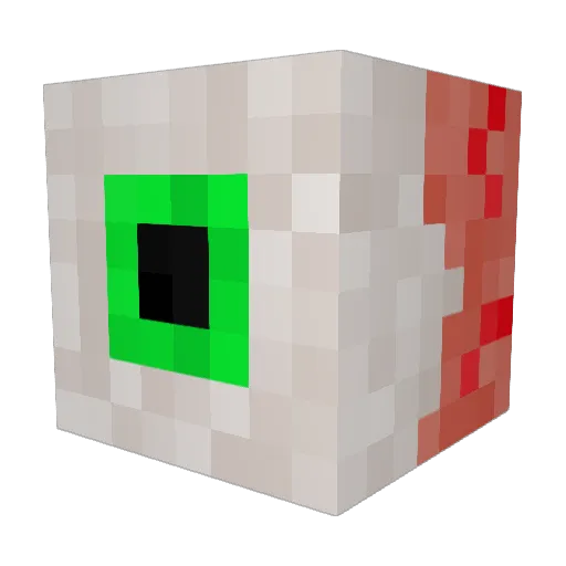 ClosetComeOut Minecraft avatar head, 3D render