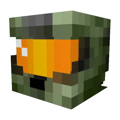 ClosingAcePeter Minecraft avatar head, 3D render