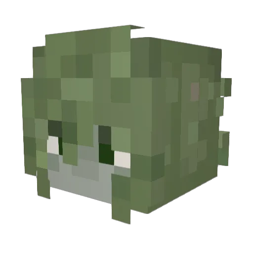 ClothGnocchi Minecraft avatar head, 3D render