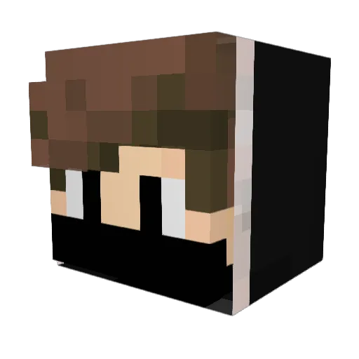 ClothingDrake87 Minecraft avatar head, 3D render