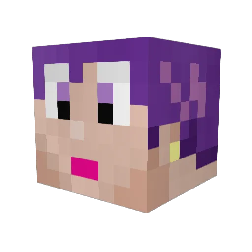 ClouWindwing Minecraft avatar head, 3D render