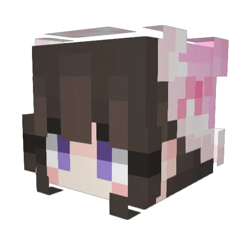 Cloud1324 Minecraft avatar head, 3D render