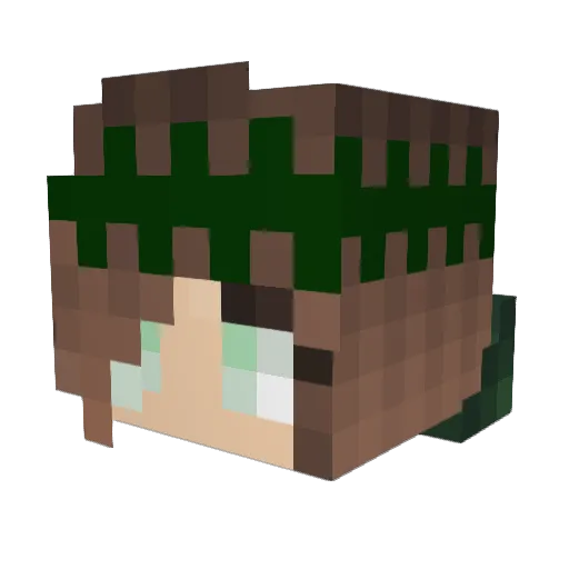 Cloud155 Minecraft avatar head, 3D render