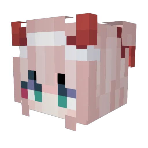 Cloud3377 Minecraft avatar head, 3D render
