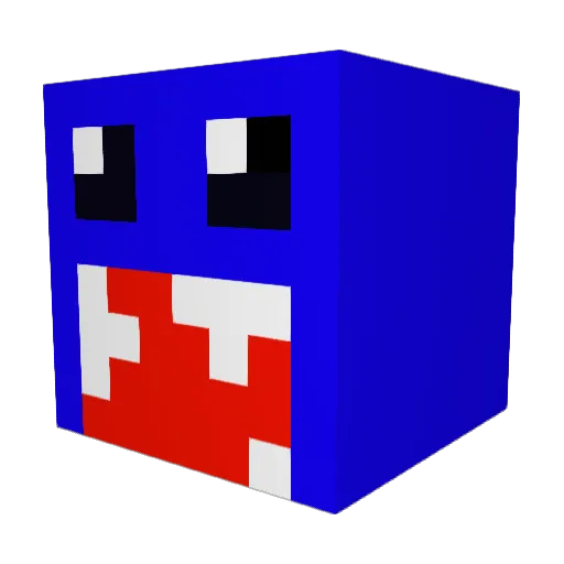 Cloud56 Minecraft avatar head, 3D render