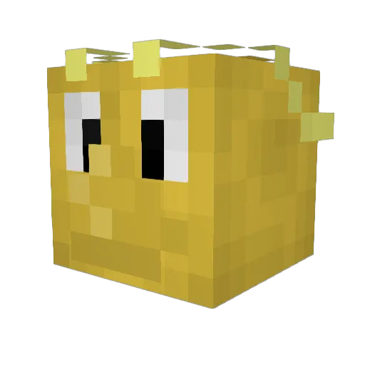 Cloud6god Minecraft avatar head, 3D render