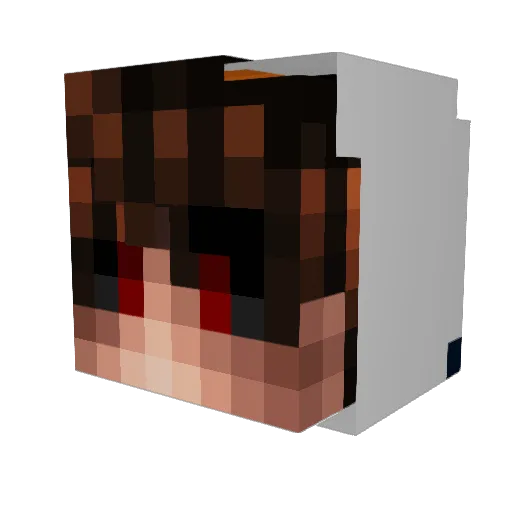 CloudAsgard Minecraft avatar head, 3D render