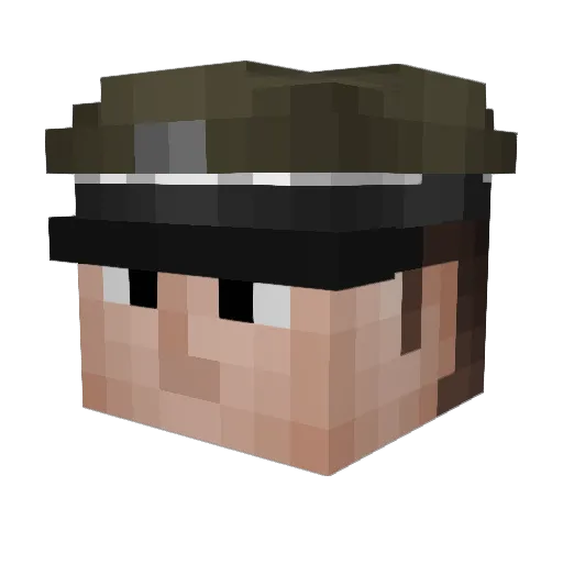 CloudBerryGG Minecraft avatar head, 3D render