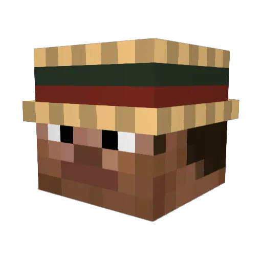 CloudBoyyy Minecraft avatar head, 3D render