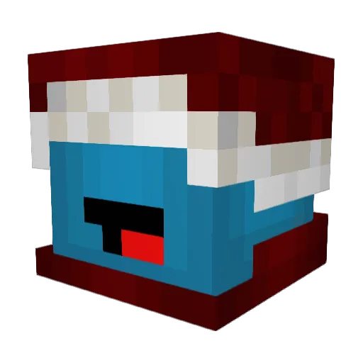 CloudButton Minecraft avatar head, 3D render