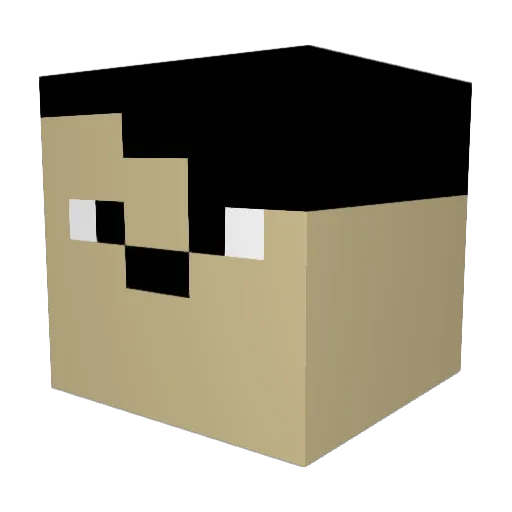 CloudCepheus Minecraft avatar head, 3D render