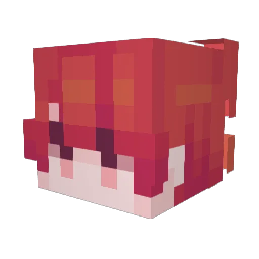 CloudCrasher Minecraft avatar head, 3D render