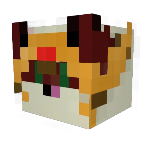 CloudEKko Minecraft avatar head, 3D render
