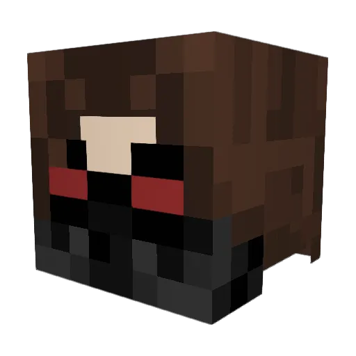 CloudGuardian55 Minecraft avatar head, 3D render