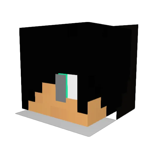 CloudHQ Minecraft avatar head, 3D render